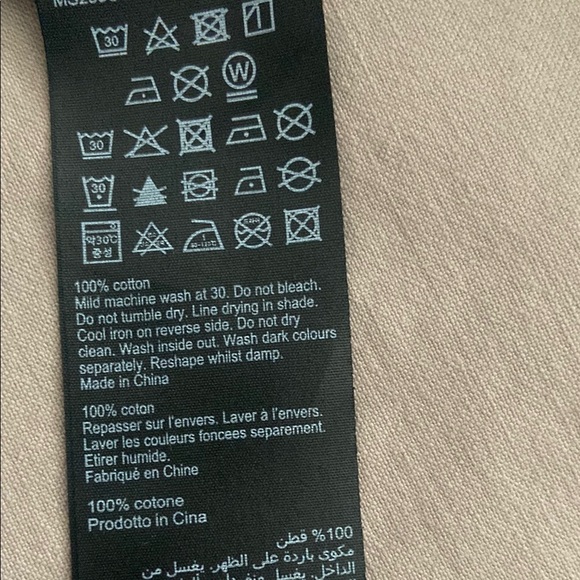 All Saints Men's Beige Buttoned Jacket Distressed Workman XXL Firebase LS Shirt - Picture 9 of 10